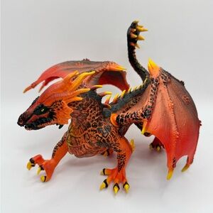Schleich Eldrador Creatures Dragon Lava Fire Figure Red Moveable Wings Fantasy